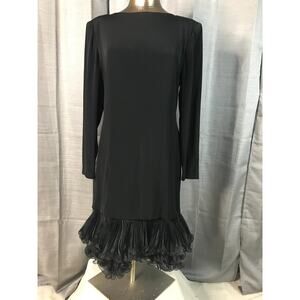 Vintage Morton Myles Black Cocktail Dress Sz 10